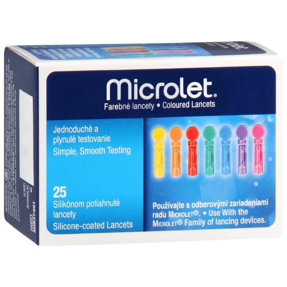 Microlet Coloured Lancets 25 Τεμάχια