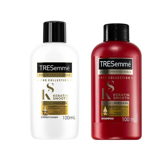 Δώρο TRESemme Keratin Shine Shampoo With Marula Oil 100ml & TRESemme Keratin Shine Conditioner 100ml