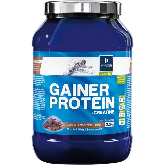 My Elements Sports High Performance Gainer Protein Powder Πρωτεΐνη με Γεύση Delicious Chocolate 2Kg