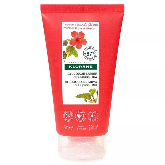 Klorane Nourishing Shower Gel With Organic Cupuacu Butter with Hibiscus Flower 75ml