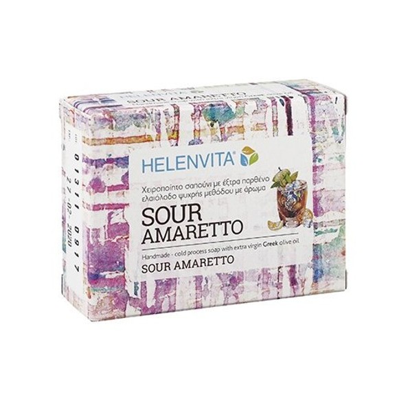 Δώρο Helenvita Sour Amaretto Soap Χειροποίητο Σαπούνι με Αναζωογονητικό Άρωμα Αμαρέτο 90gr