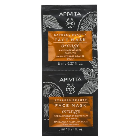 Apivita Express Beauty Face Mask Orange Radiance 2x8ml Apivita Express Beauty Face Mask Orange Radiance 2x8ml