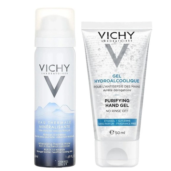 Δώρο Vichy Eau Thermale Mineralisante 50ml & Gel Hydro-Alcoolique Purifying Hand Gel Καθαριστικό, Ενυδατικό Gel Χεριών 50ml