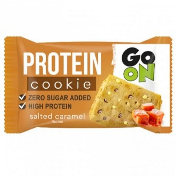 Δώρο Go On Protein Cookie with Salted Caramel Flavour Μπισκότο Πρωτεΐνης Χωρίς Προσθήκη Ζάχαρης με Γεύση Αλατισμένης Καραμέλας 50g