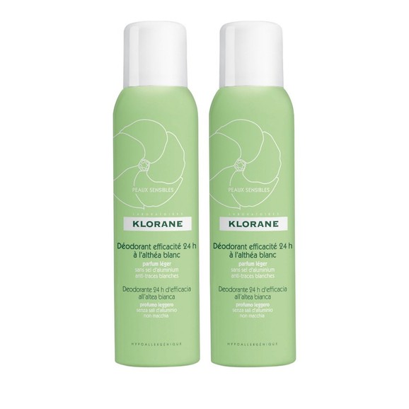 Klorane Πακέτο Προσφοράς Deodorant Efficacite 24h a l\'Althea Blanc 2 x125ml Klorane Πακέτο Προσφοράς Deodorant Efficacite 24h a l\'Althea Blanc 2 x125ml