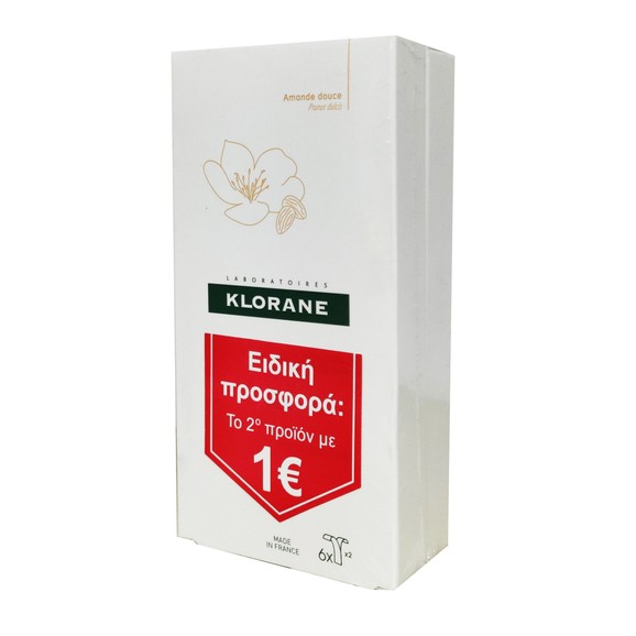 Klorane Cold Wax Small Strips With Sweet Almond Promo Διπλές Αποτριχωτικές Ταινίες Το 2ο Προϊόν με 1€ 2x6 Ταινίες