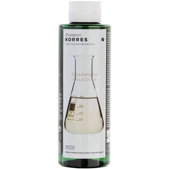 Korres Shampoo Κυστίνη & Ιχνοστοιχεία για την Ανδρική Τριχόπτωση 250ml