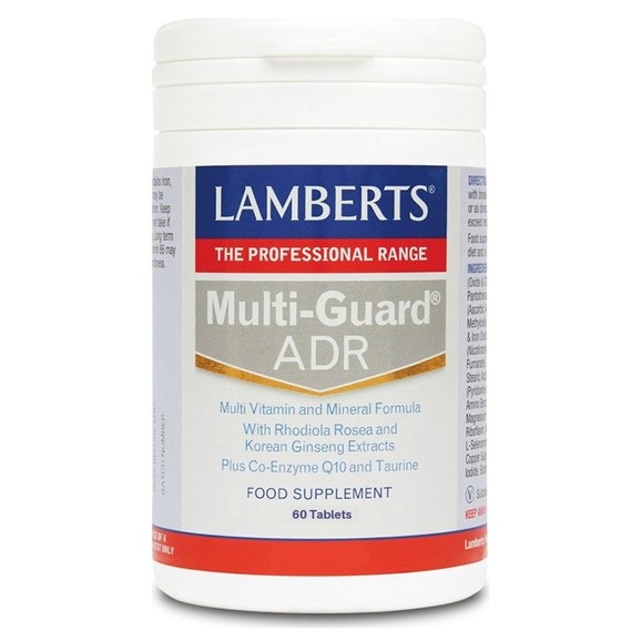 Lamberts Multi Guard ADR Πολυφόρμουλα Ενέργειας & Τόνωσης με Rhodiola ,Korean Ginseng ,Q10 & Ταυρίνη 60tabs Lamberts Multi Guard ADR Πολυφόρμουλα Ενέργειας & Τόνωσης με Rhodiola ,Korean Ginseng ,Q10 & Ταυρίνη 60tabs