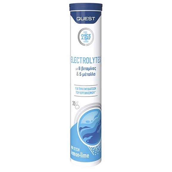 Quest Electrolytes Lemon-Lime Once a Day 20 Effer.tabs