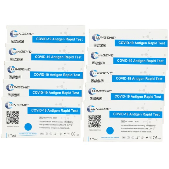 Clongene Lungene Πακέτο Προσφοράς Covid-19 Antigen Rapid Self Test Cassette 10 Τεμάχια Clongene Lungene Πακέτο Προσφοράς Covid-19 Antigen Rapid Self Test Cassette 10 Τεμάχια