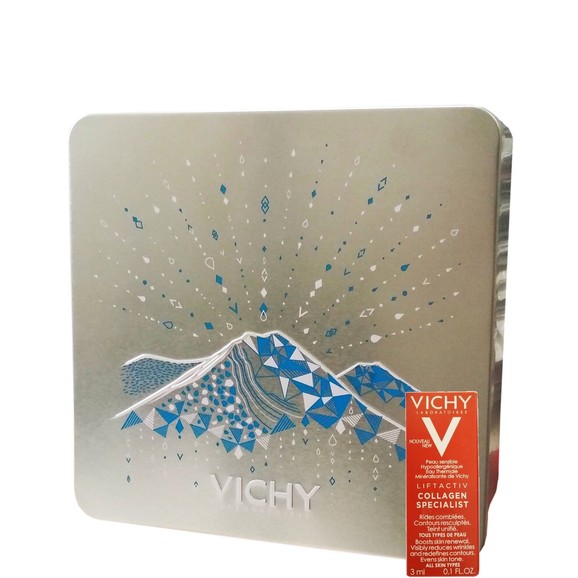 Δώρο Vichy Liftactiv Specialist Collagen Κρέμα Ημέρας Προσώπου,Επανόρθωση των Ρυτίδων 3ml & Xmas Metal Box Μεταλλικό Κουτί