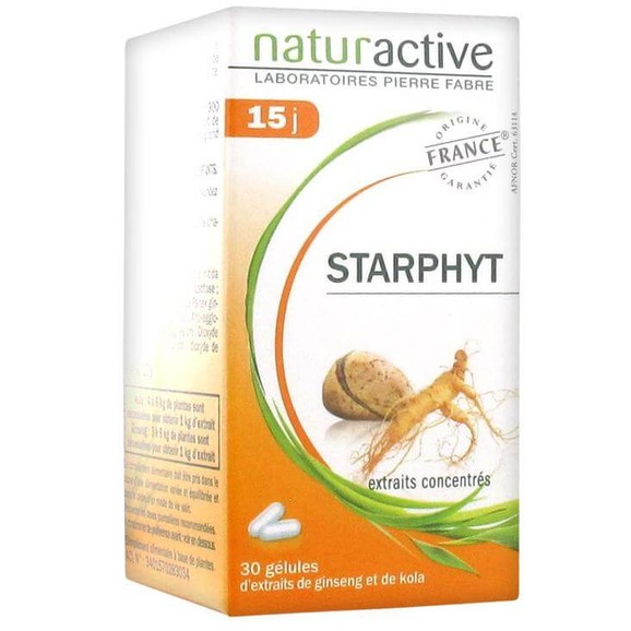 Naturactive Starphyt Φυτικό Συμπλήρωμα Διατροφής με Τζίνσενγκ & Κόλα για Μεγαλύτερη Ενέργεια  30caps
