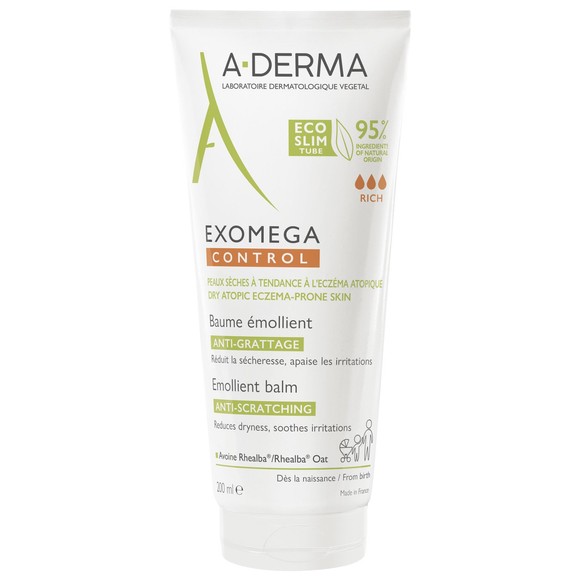 A-Derma Exomega Control Emollient Balm Βάλσαμο για Ατοπικό & Πολύ Ξηρό Δέρμα 200ml A-Derma Exomega Control Emollient Balm Βάλσαμο για Ατοπικό & Πολύ Ξηρό Δέρμα 200ml