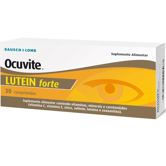 Bausch & Lomb Ocuvite Lutein Forte Συμπλήρωμα Διατροφής με Βιταμίνες, Ιχνοστοιχεία και Καροτινοειδή  30tabs