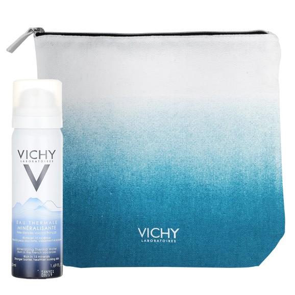 Δώρο Vichy Eau Thermale Mineralisante Ιαματικό Μεταλλικό Νερό για Ευαίσθητες Επιδερμίδες 50ml & Vichy Pouch 1 Τεμάχιο