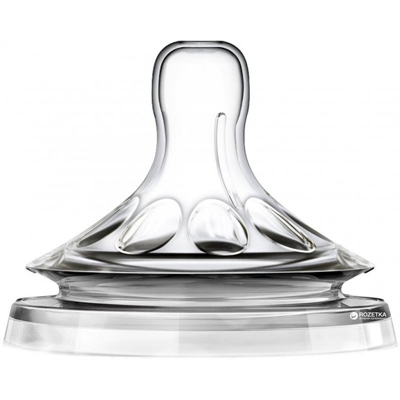 Avent Natural Θηλή Σιλικόνης Natural 1 Οπής 2τμχ SCF041/27