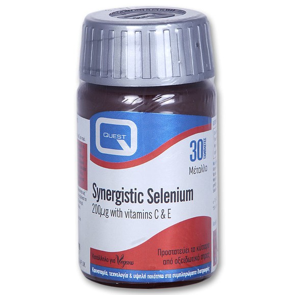 Quest Synergistic Selenium Σελήνιο με Βιταμίνες C & E 200mg 30caps Quest Synergistic Selenium Σελήνιο με Βιταμίνες C & E 200mg 30caps