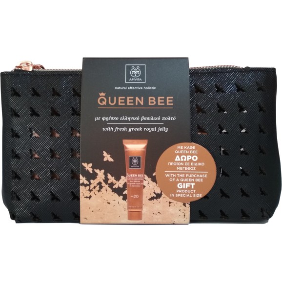 Δώρο Apivita Queen Bee Day Cream Spf20, 15ml, Night Cream 2ml, Eye Cream 1.5ml & Νεσεσέρ