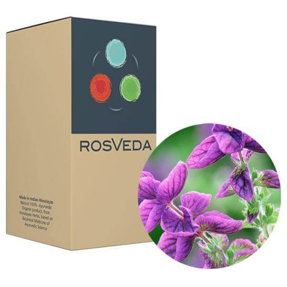 RosVeda Pure Essential Oil Clary Sage, 100% Φυτική Σύνθεση, Αιθέριο Έλαιο Φασκομηλιά 10ml