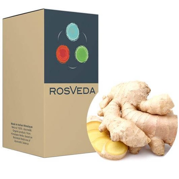 RosVeda Pure Essential Oil Ginger 100% Φυτική Σύνθεση Αιθέριο Έλαιο Πιπερόριζα 10ml
