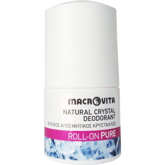 Macrovita Natural Crystal Deodorant Roll-On Pure 50ml
