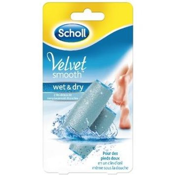Dr Scholl Ανταλλακτικά Regular Ηλεκτρικής Λίμας Ποδιών Smooth Wet & Dry 2τμχ