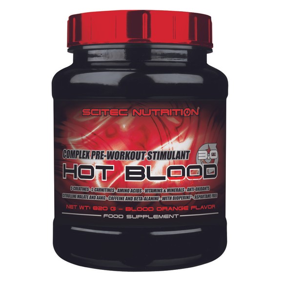 Scitec Nutrition Hot Blood 3.0 - Διεγερτικό Προ-προπονητικό Σύμπλεγμα 820 g ΗΜΕΡΟΜΗΝΙΑ ΛΗΞΗΣ 10/2016