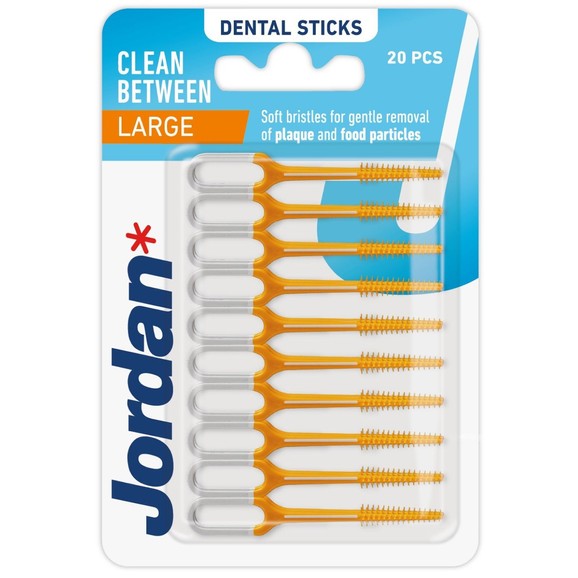 Jordan Clean Between Dental Sticks 20 Τεμάχια Κωδ 310053 - Large
