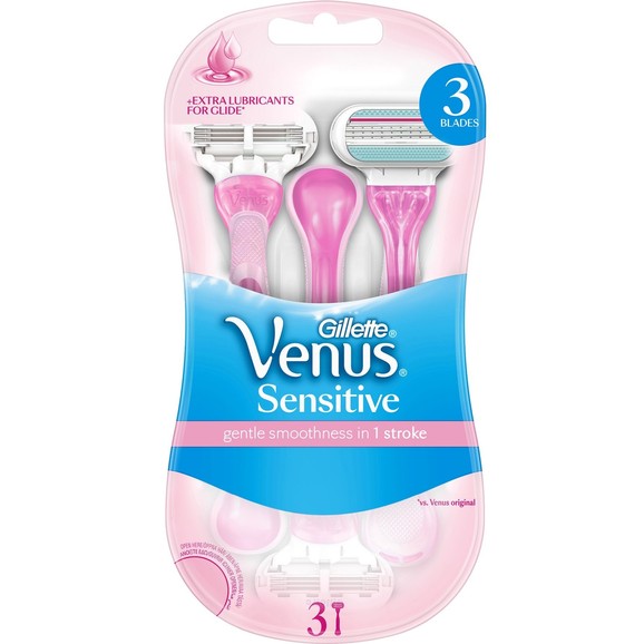Δώρο Gillette Venus Sensitive Γυναικεία Ξυραφάκια Μιας Χρήσης 3 Τεμάχια