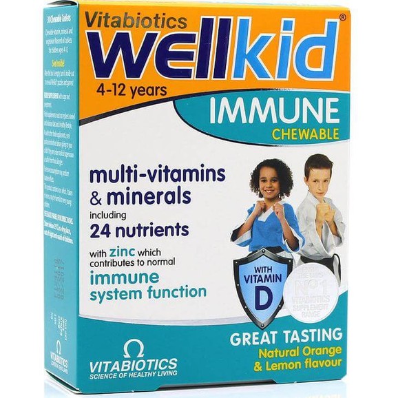 Vitabiotics Wellkid Immune 30chewable tabs Vitabiotics Wellkid Immune 30chewable tabs