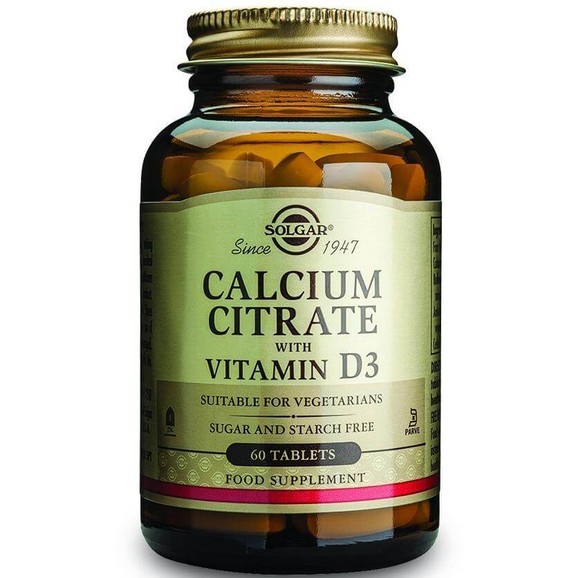 Solgar Calcium Citrate 250mg with Vitamin D3 60 tabs Solgar Calcium Citrate 250mg with Vitamin D3 60 tabs