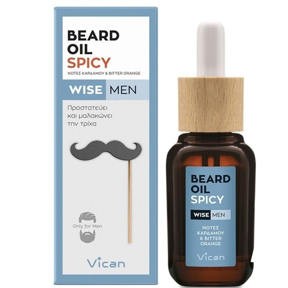 Vican Wise Men Beard Oil Spicy 30ml Vican Wise Men Beard Oil Spicy 30ml