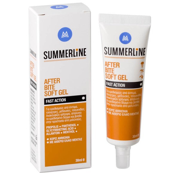 Summerline After Bite Soft Gel Ενυδατικό Gel για την Αντιμετώπιση Τσιμπημάτων Από Έντομα 30ml Summerline After Bite Soft Gel Ενυδατικό Gel για την Αντιμετώπιση Τσιμπημάτων Από Έντομα 30ml