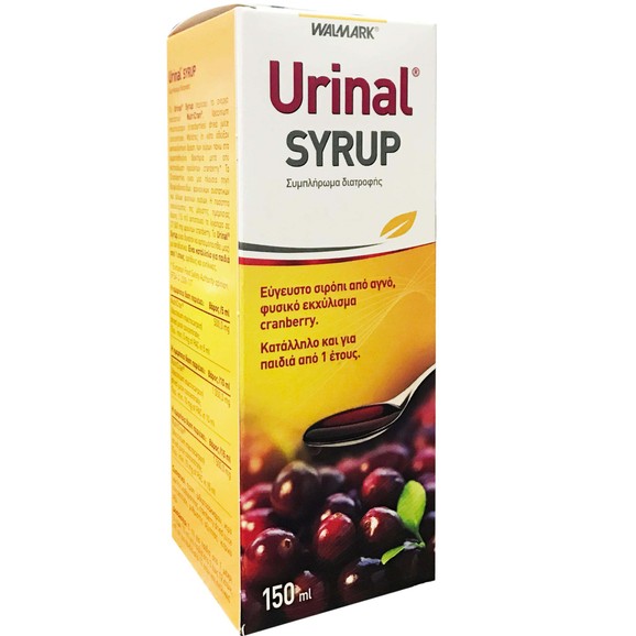 Urinal Syrup Συμπλήρωμα Διατροφής με Cranberry σε Σιρόπι για την Καλή Υγεία του Ουροποιητικού 150ml