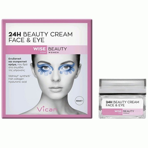 Vican Wise Beauty 24h Beauty Cream Face & Eye 50ml Vican Wise Beauty 24h Beauty Cream Face & Eye 50ml