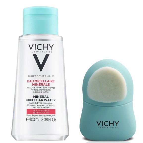 Δώρο Vichy Purete Thermale Mineral Micellar Water για Πρόσωπο & Μάτια 100ml  & Cleansing Tool Βουρτσάκι Καθαρισμού Προσώπου σε Τυχαία Επιλογή Χρώματος 1 Τεμάχιο