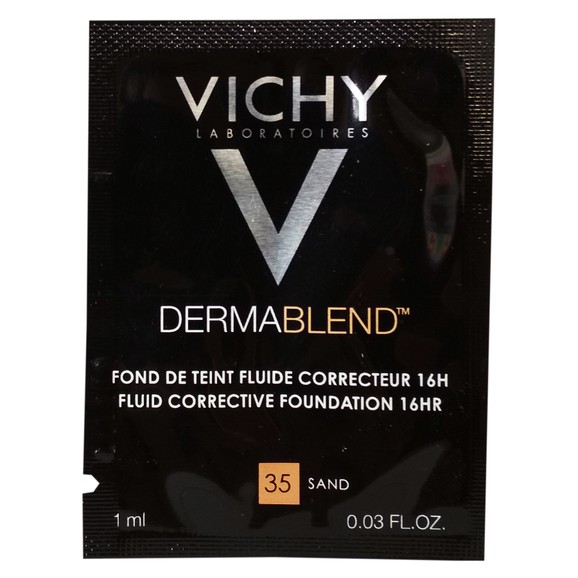 Δείγμα Vichy Dermablend Spf35 Fdt Correcteur Fluide Διορθωτικό Make-Up με Λεπτόρρευστη Υφή 35 Sand 1ml