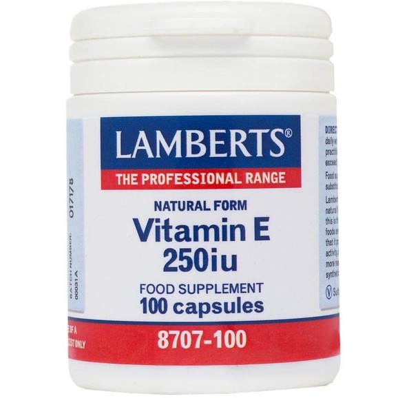 Lamberts Natural Form Vitamin E 250iu 100 caps