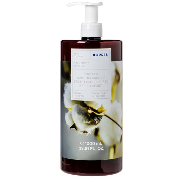 Korres Renewing Body Cleanser Pure Cotton 1000ml