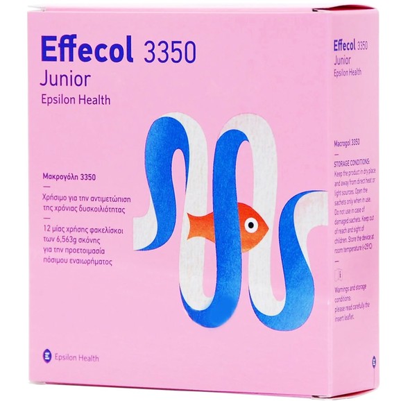 Effecol Junior 3350 Παιδικό Ιατροτεχνολογικό Βοήθημα για την Αντιμετώπιση της Χρόνιας Δυσκοιλιότητας 12 Sachets Effecol Junior 3350 Παιδικό Ιατροτεχνολογικό Βοήθημα για την Αντιμετώπιση της Χρόνιας Δυσκοιλιότητας 12 Sachets