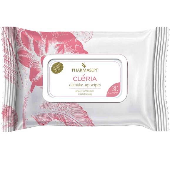 Δώρο Pharmasept Cleria Demake Up Wipes 30 Τεμάχια