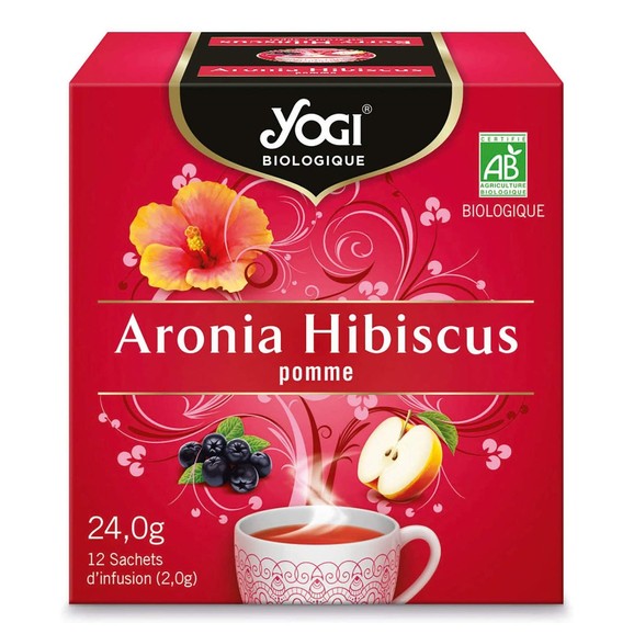 Yogi Tea Aronia Hibiscus with Apple 12 Teabags x 2.0gr
