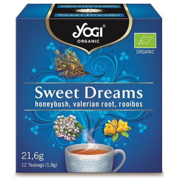 Yogi Tea Sweet Dreams with Honeybush, Valerian Root & Rooibos 12 Teabags x 1.8gr