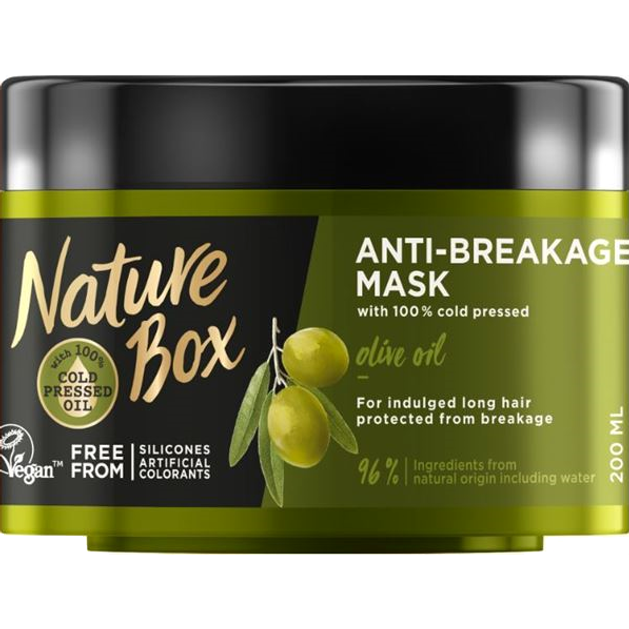 Nature Box Anti Breakage Mask Olive Μάσκα Μαλλιών με Έλαιο Ελιάς για Προστασία Από το Σπάσιμο 200ml Nature Box Anti Breakage Mask Olive Μάσκα Μαλλιών με Έλαιο Ελιάς για Προστασία Από το Σπάσιμο 200ml