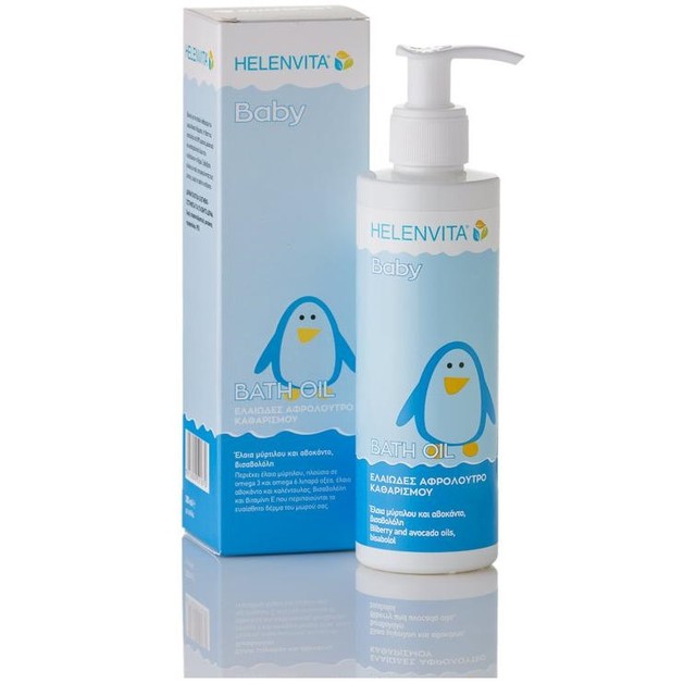 Helenvita Baby Bath Oil Cleanser Καθαριστικό Ελαιώδες Αφρόλουτρο 200ml Helenvita Baby Bath Oil Cleanser Καθαριστικό Ελαιώδες Αφρόλουτρο 200ml