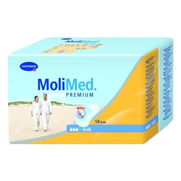 Hartmann Molimed Premium Maxi Σερβιέτες Για Ελαφριά Έως Μέτρια Ακράτεια 14 τμχ Hartmann Molimed Premium Maxi Σερβιέτες Για Ελαφριά Έως Μέτρια Ακράτεια 14 τμχ