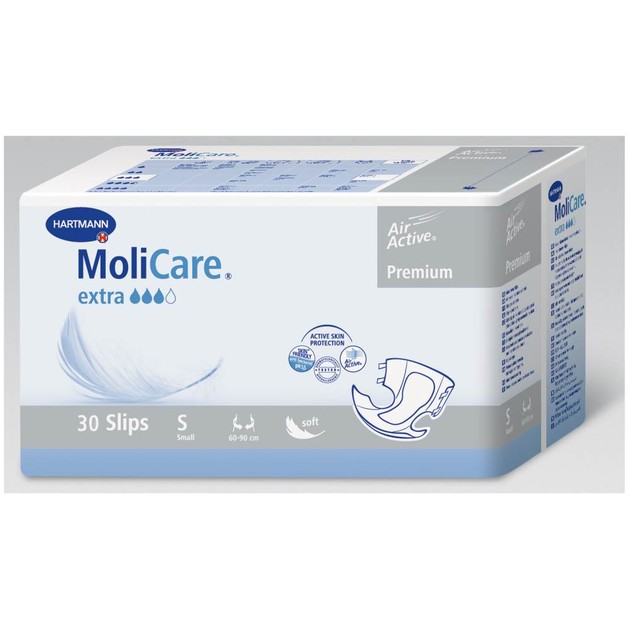 Hartmann MoliCare Premium Soft Extra 60-90cm Small Πάνες Για Βαριά Και Οξύτατη Ακράτεια Ούρων Και Κοπράνων 30 τμχ Hartmann MoliCare Premium Soft Extra 60-90cm Small Πάνες Για Βαριά Και Οξύτατη Ακράτεια Ούρων Και Κοπράνων 30 τμχ