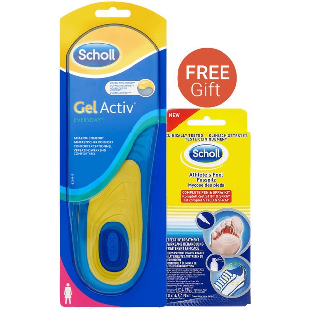 Dr Scholl Gel Activ Everyday Γυναικείοι Πάτοι & Δώρο Foot Fungal Kit (Pen 4ml & Spray 10ml) Dr Scholl Gel Activ Everyday Γυναικείοι Πάτοι & Δώρο Foot Fungal Kit (Pen 4ml & Spray 10ml)