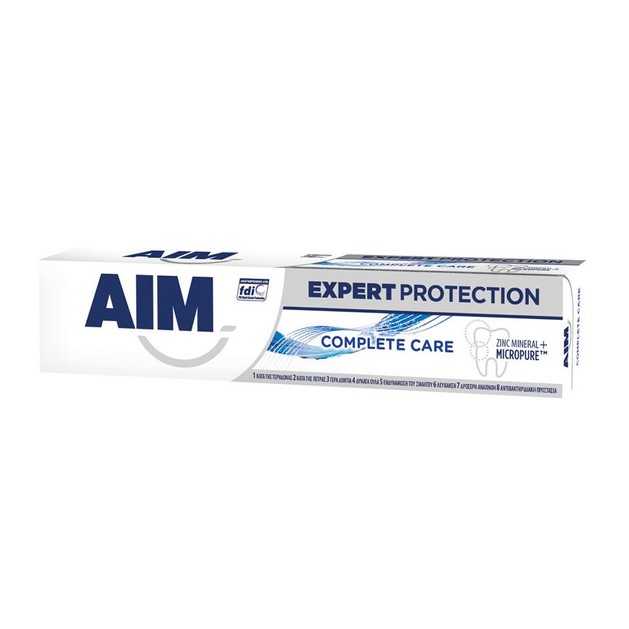 Aim Expert Protection Complete Care Οδοντόκρεμα Ολοκληρωμένης Προστασίας με 8 Δράσεις 75ml Aim Expert Protection Complete Care Οδοντόκρεμα Ολοκληρωμένης Προστασίας με 8 Δράσεις 75ml
