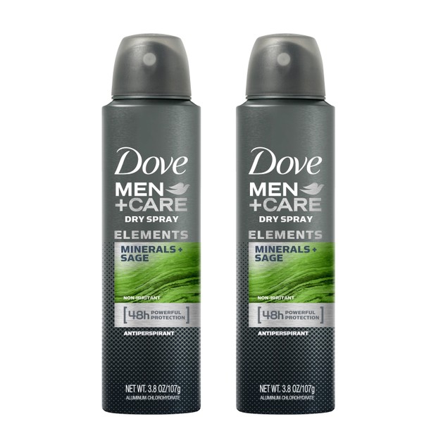 Dove Men Care Elements Mineral & Sage Αποσμητικό σε Spray 2 x150ml Πακέτο 1+1 Dove Men Care Elements Mineral & Sage Αποσμητικό σε Spray 2 x150ml Πακέτο 1+1